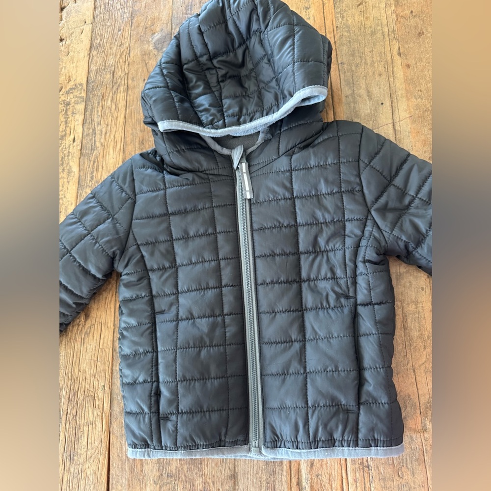 Cat & Jack Hooded Puffer Jacket Fleece Inside 18 mos
